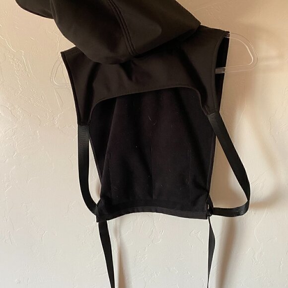 Mercy House Fleece Lined Hood Vest Backless Strappy - Picture 3 of 7